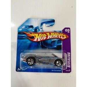 NIP Hot Wheels Revealer Short Card 1:64 Die Cast 1958 Chevrolet Corvette C1 Car